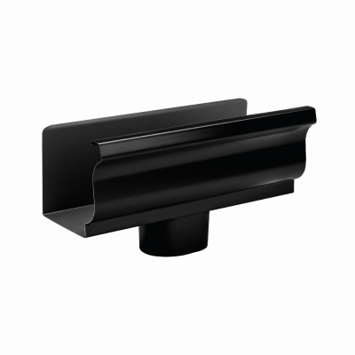 5" BLK Gutter End