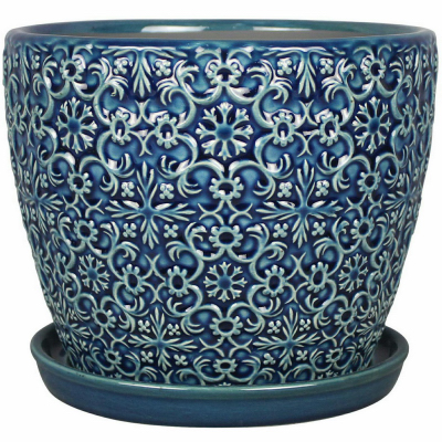 6" BLU Mediter Planter
