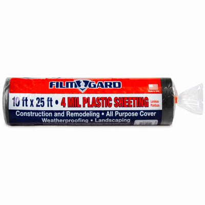 10x25 4Mil BLK Sheeting