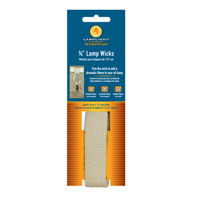 3PK 3/4" Cotton Wick