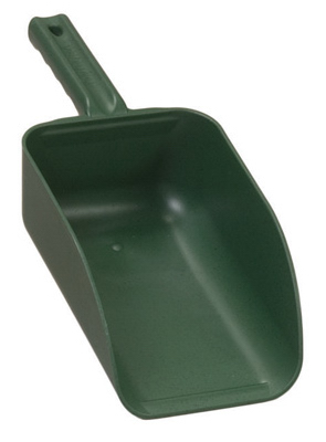 QT GRN Poly Hand Scoop