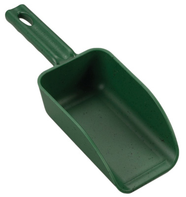 2C GRN Poly Hand Scoop