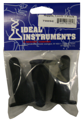 3PK BLK Lamb Nipple