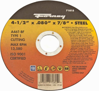 4-1/2" Cutoff Wheel