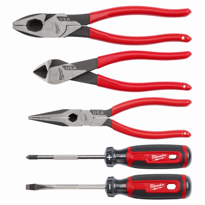 5PC Pliers/Scrwdrvr Set