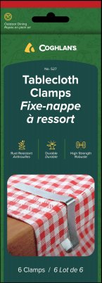 6PK Tablecloth Clamps