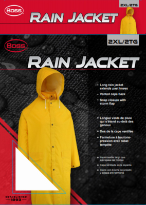 2XL Boss Long Raincoat