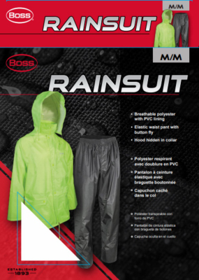 MED GRN Boss Rainsuit