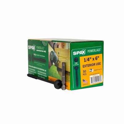 50PK 1/4x6 Screw