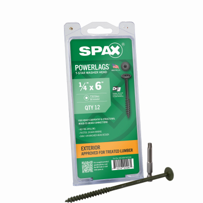 12PK 1/4x6 Screw