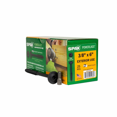 25PK 3/8x6 Screw