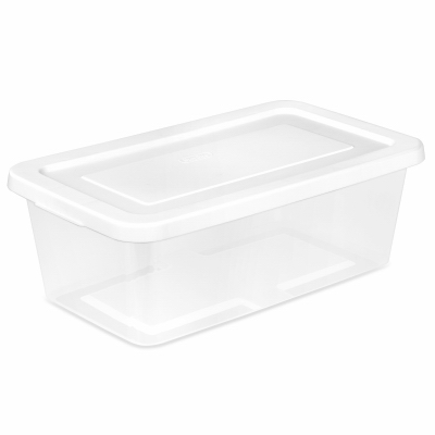 6QT Storage Box/WHT Lid