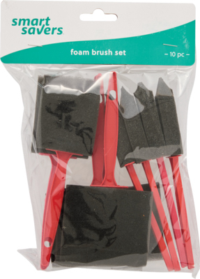 SS 10PC Foam Brush