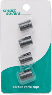 SS 4PK Tire Valve Caps
