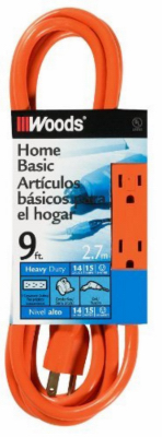 9' 14/3 3-Outlet Cord