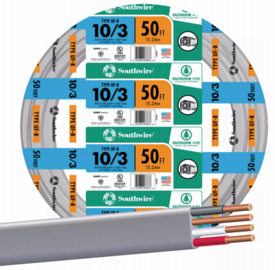 50' 10-3 UFW/G Wire