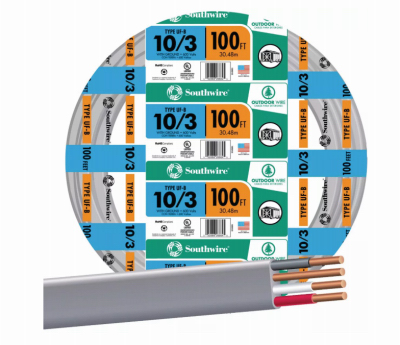 100' 10-3 UFW/G Wire