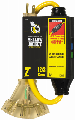 2' 12/3 YLW GFCI Cord