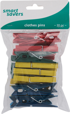 SS 20PK PLAS Clothespin