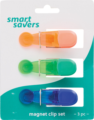 SS 3PK 8" PLAS Bag Clip