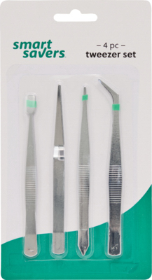 SS 4PC Tweezer Set
