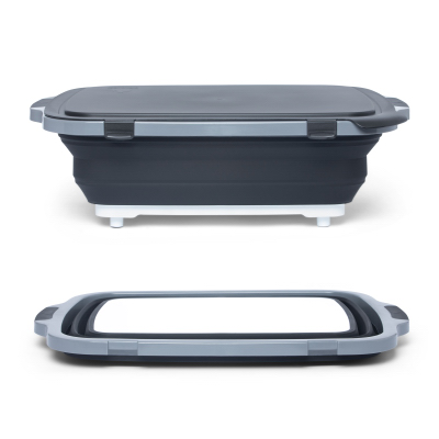 XL BLK BBQ Prep Tub/Lib