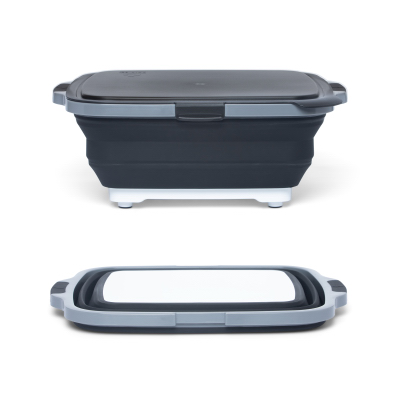 Jr BLK BBQ Prep Tub/Lid