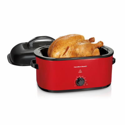 22QT RED Roaster Oven