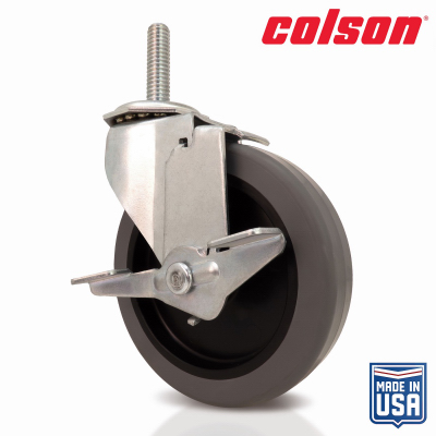 4" GRY RubbSWV Caster