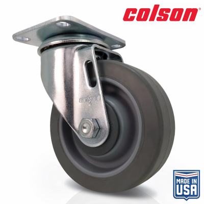 4" GRY RubbSWV Caster