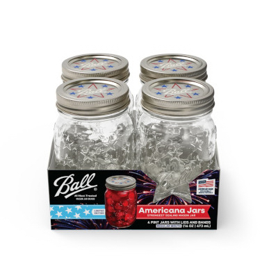 4PK 16OZ Americana Jar