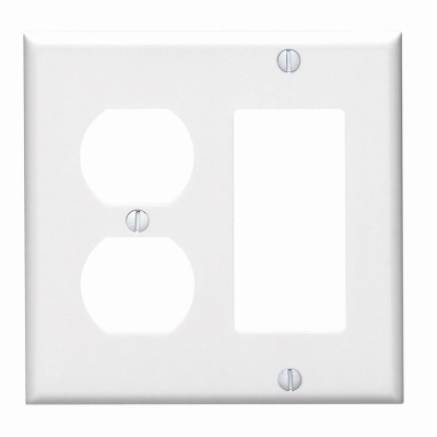 WHT COMBO WALL PLATE