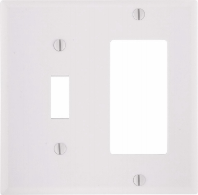 WHT COMBO WALL PLATE