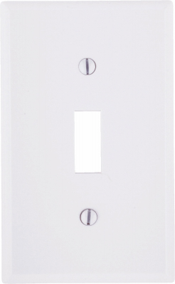 WHT 1-TOGGLE WALL PLATE