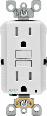 15A WHTTAMP AFCI OUTLET