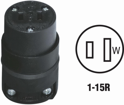 BLK CORD CONNECTOR
