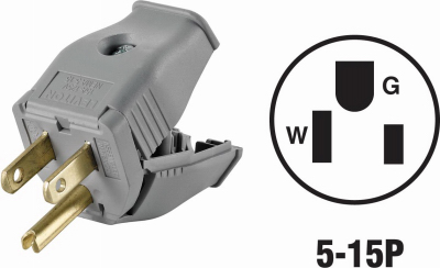 GRAY 15A PLUG