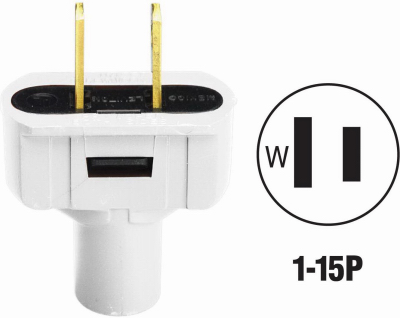 WHT CORD PLUG
