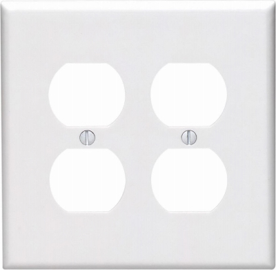 WHT 4-OUTLET WALL PLATE