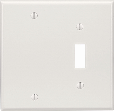 WHT TOG/BLNK WALLPLATE