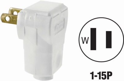 WHI 15A ANGLE PLUG
