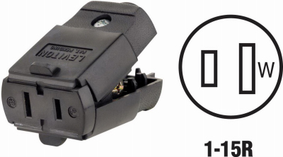 BLK 15A CONNECTOR