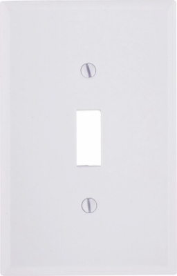 WHT 1-TOGGLE WALL PLATE