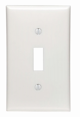 WHT 1-TOGGLE WALL PLATE