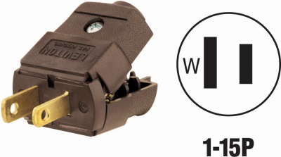 BRN CORD PLUG