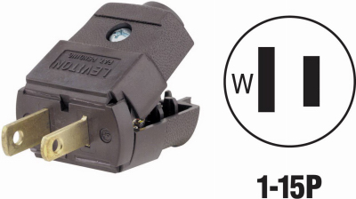 BRN CORD PLUG
