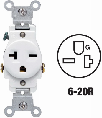 WHT SINGLE OUTLET