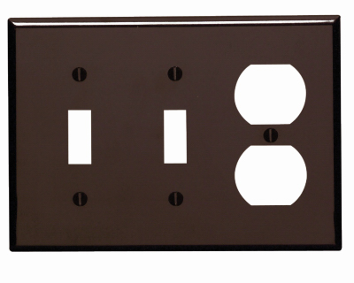 BRN 2TOG/OUT WALL PLATE