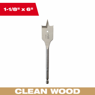 1-1/8x6 Spade Bit