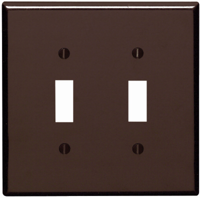 BRN 2-TOGGLE WALL PLATE
